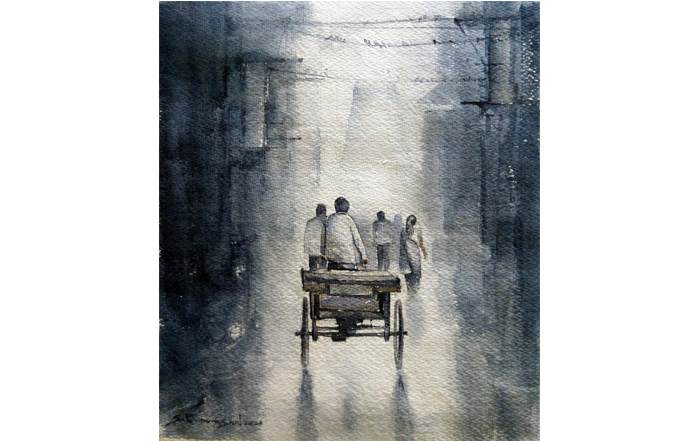 SP0025
Madras - a reflection - 25 
Watercolour on paper
11.8 x 10.2 inches
2020
Available